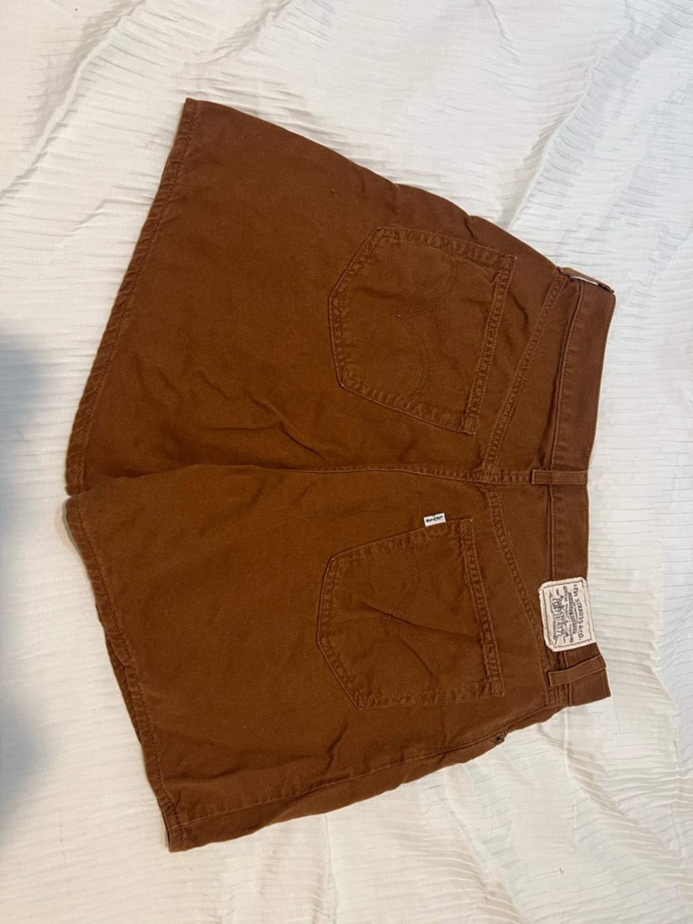 HIGH RISE BAGGY LINEN BLEND LIGHTWEIGHT WOMEN'S SHORTS - Picture 5 of 5